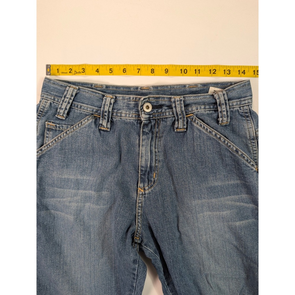 G-Star Raw Denim Shortcut Comwood Jeans Blue Flared Leg Mens 30x32 Y2K - Picture 4 of 13